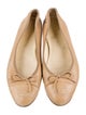 Chanel Interlocking CC Logo Leather Ballet Flats