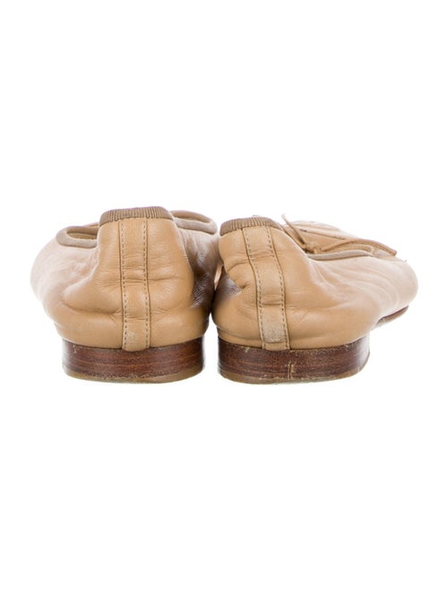 Chanel Interlocking CC Logo Leather Ballet Flats
