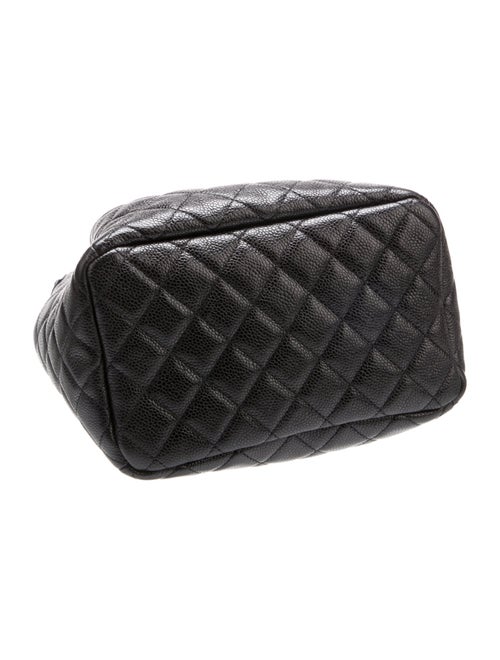 Chanel Quilted Caviar Chain Bucket Bag
