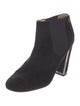 Chanel Interlocking CC Logo Suede Chelsea Boots