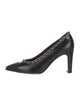 Chanel Leather Chain-Link Accents Pumps