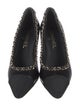 Chanel Leather Chain-Link Accents Pumps