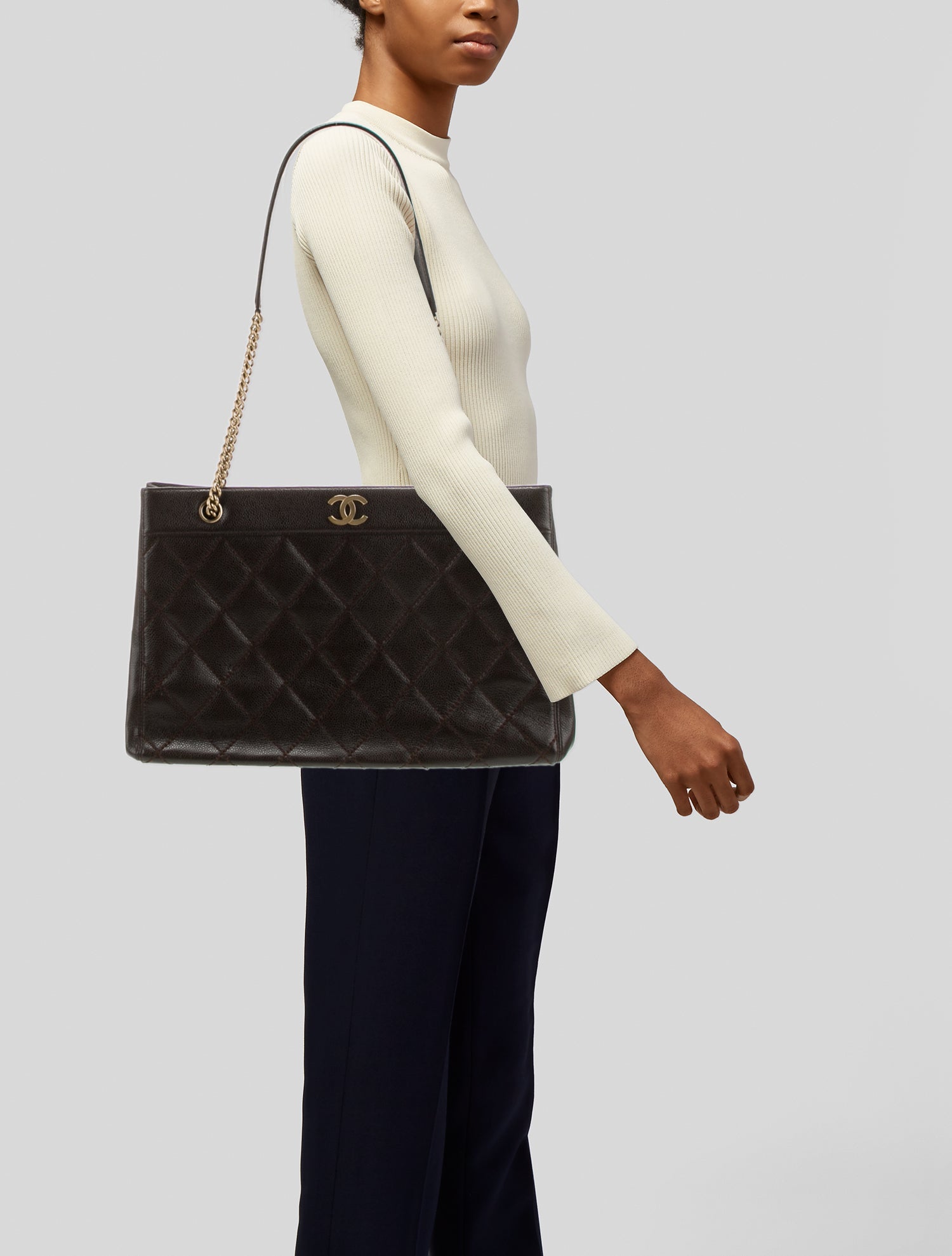 Chanel Caviar CC Shoulder Bag