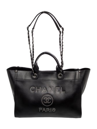 Chanel Medium Studded Deauville Tote
