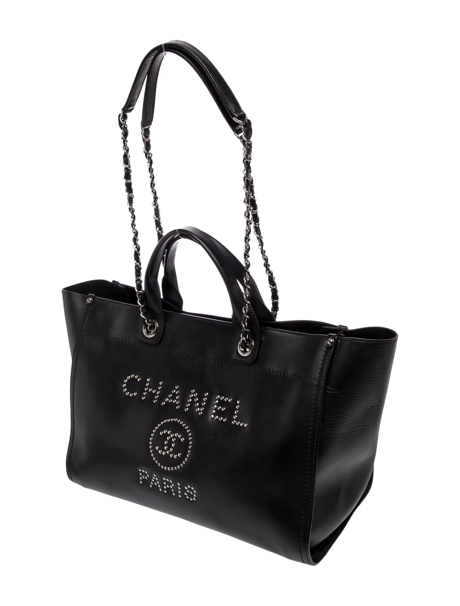 Chanel Medium Studded Deauville Tote
