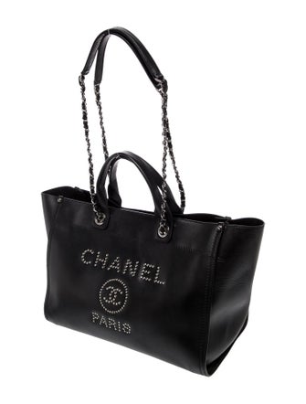 Chanel Medium Studded Deauville Tote