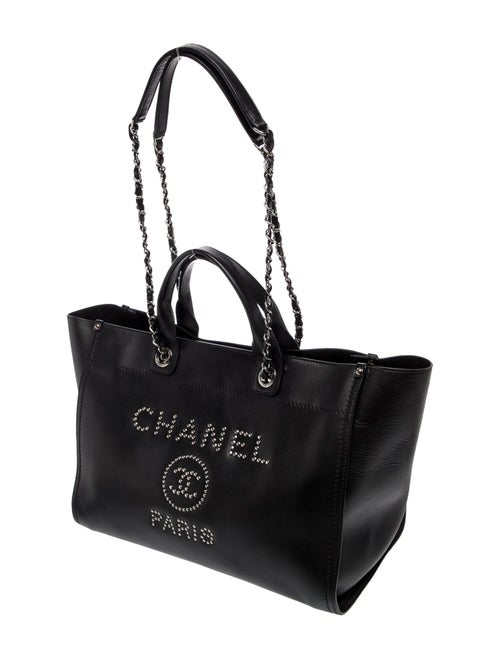 Chanel Medium Studded Deauville Tote