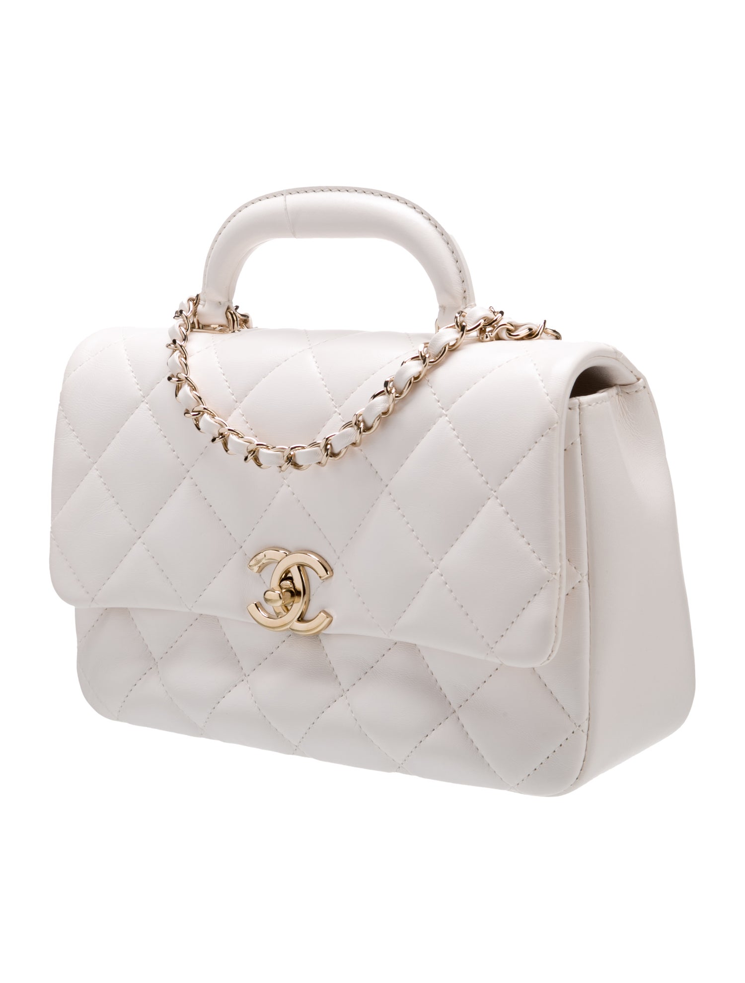 Chanel 2024 Quilted Coco Trip Handle Bag