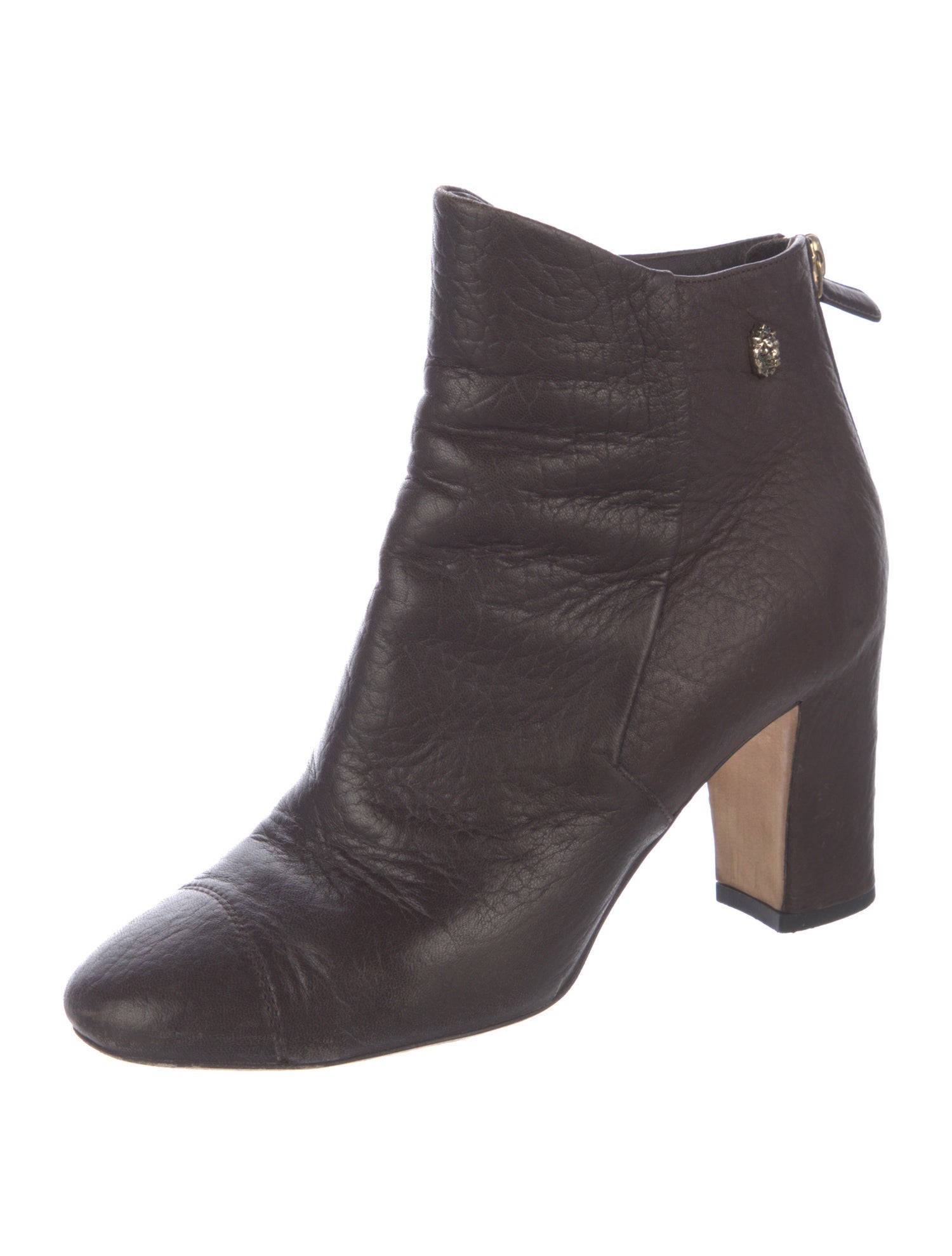 Chanel Interlocking CC Logo Leather Boots