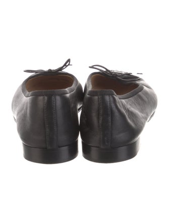 Chanel Interlocking CC Logo Lambskin Flats