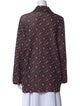 Chanel 2024 Floral Print Button-Up Top