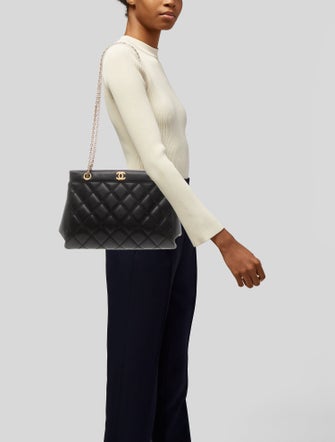 Chanel Quilted Double Stitch Tote