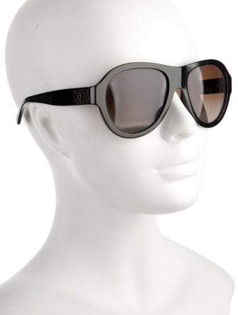 Chanel Interlocking CC Logo Oversize Sunglasses