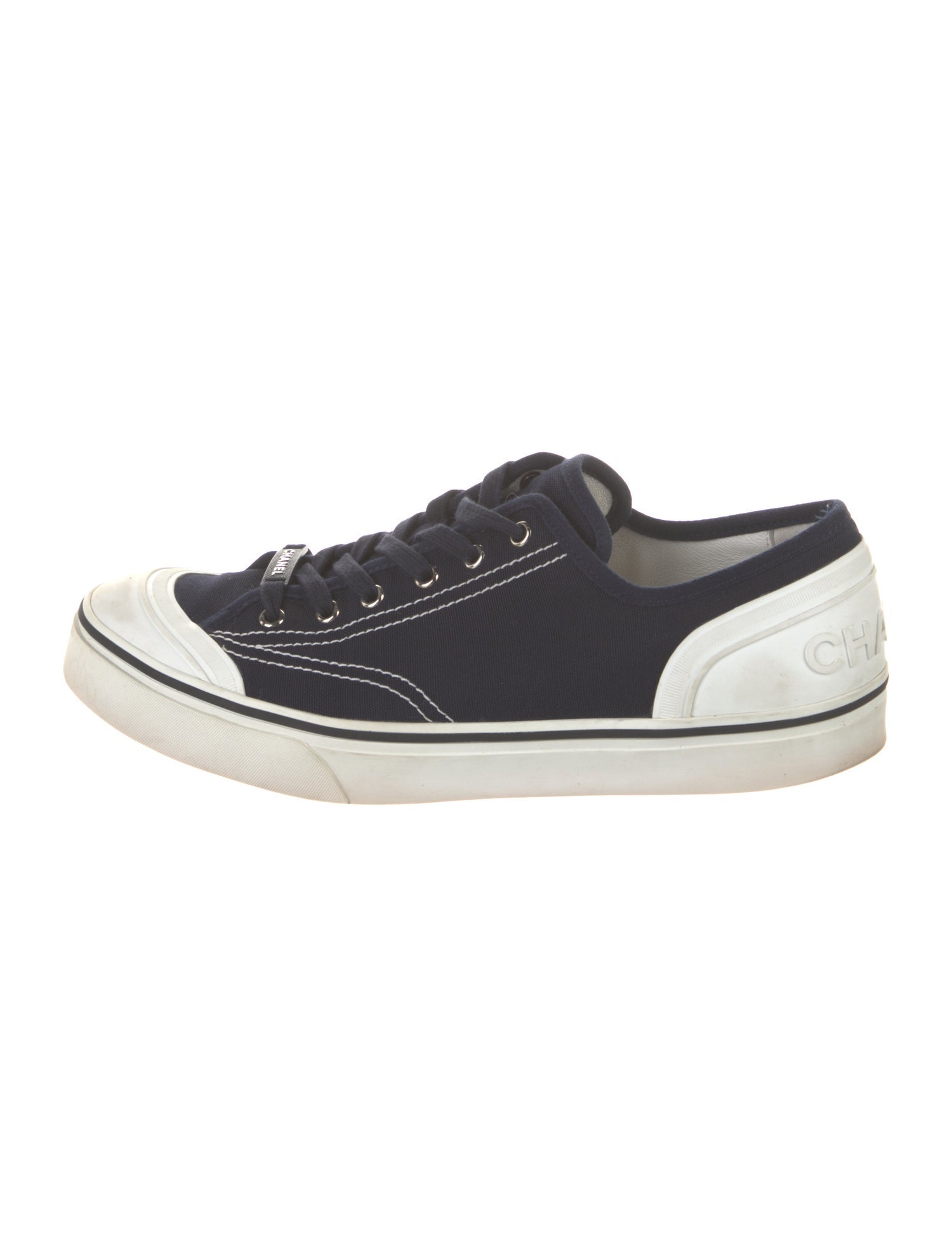 Chanel Canvas Colorblock Pattern Sneakers