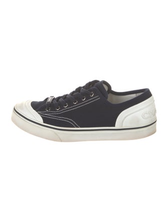 Chanel Canvas Colorblock Pattern Sneakers