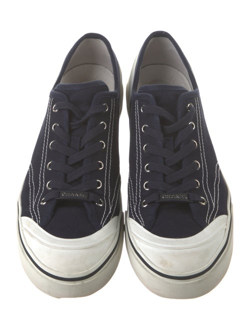 Chanel Canvas Colorblock Pattern Sneakers