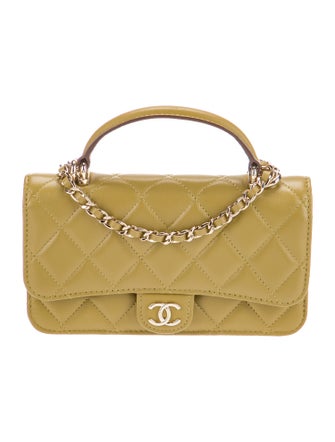 Chanel Top Handle Phone Holder w/ Chain
