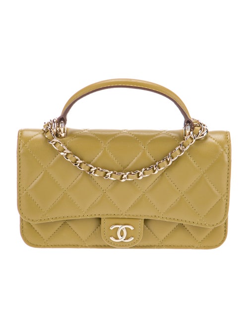 Chanel Top Handle Phone Holder w/ Chain