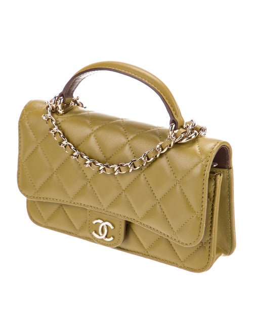 Chanel Top Handle Phone Holder w/ Chain