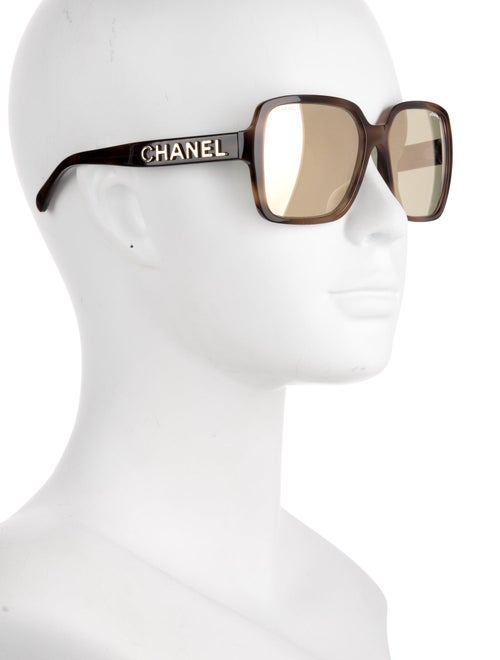Chanel Interlocking CC Logo Square Sunglasses