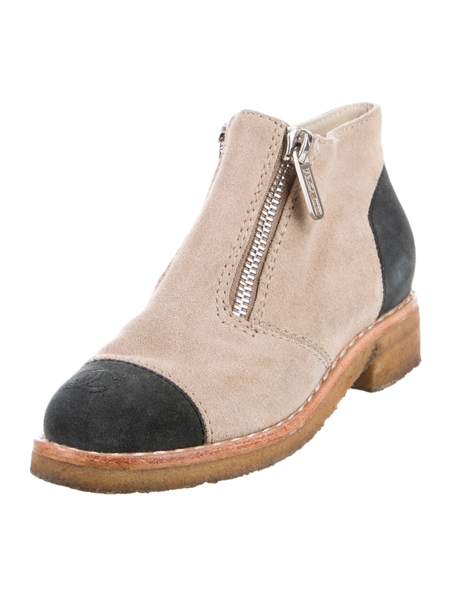 Chanel 2016 Interlocking CC Logo Boots