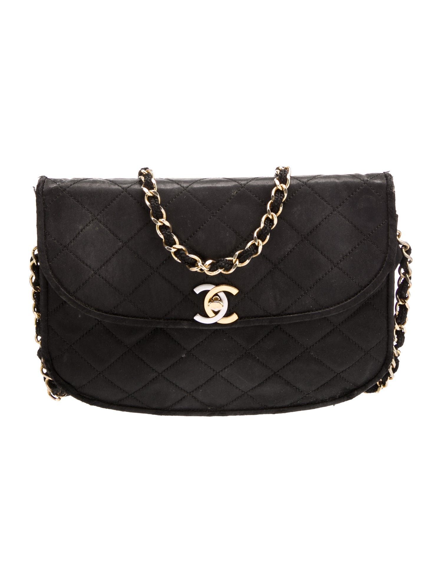 Chanel Quilted Crescent Flap Bag