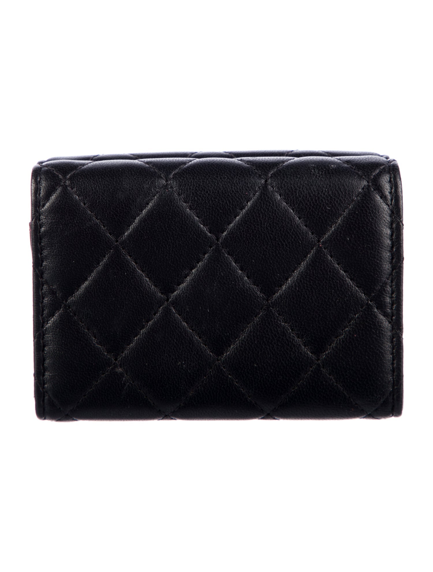 Chanel Trifold Interlocking CC Logo Trifold Wallet