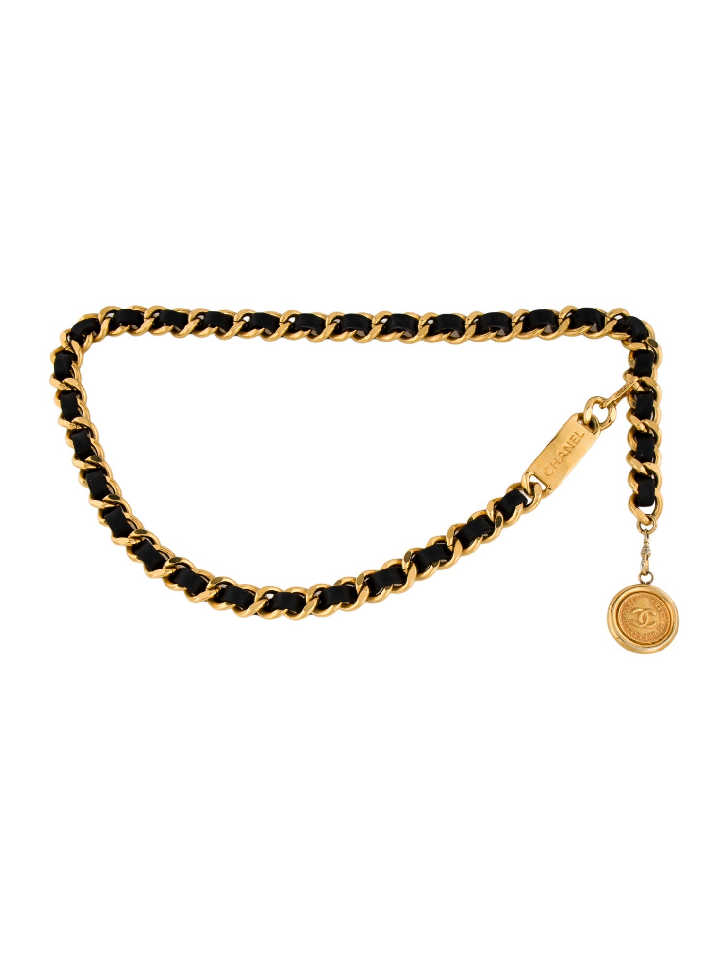 Chanel Vintage Interlocking CC Logo Waist Belt