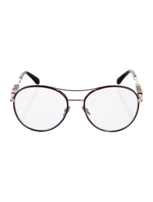 Chanel Interlocking CC Logo Round Eyeglasses