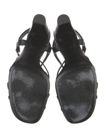 Chanel 2025 Interlocking CC Logo Slingback Sandals