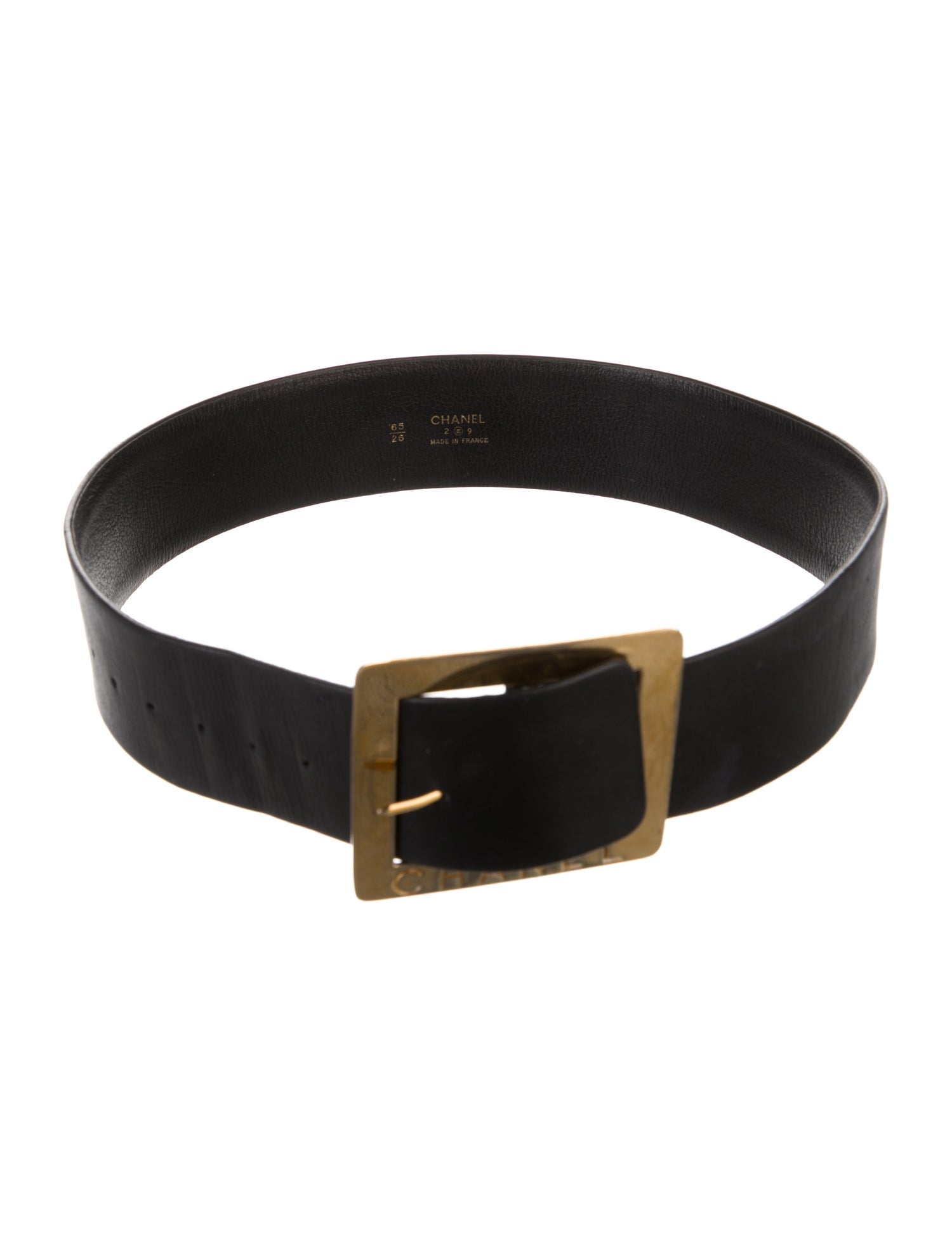 Chanel Vintage Leather Waist Belt