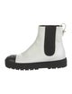 Chanel Interlocking CC Logo Leather Chelsea Boots