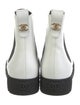 Chanel Interlocking CC Logo Leather Chelsea Boots