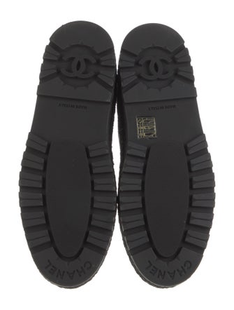 Chanel Interlocking CC Logo Leather Chelsea Boots