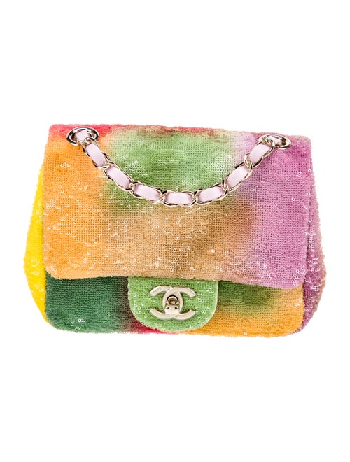 Chanel 2024 Classic Sequin Mini Square Flap Bag