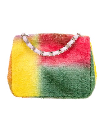 Chanel 2024 Classic Sequin Mini Square Flap Bag