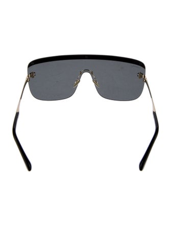 Chanel Interlocking CC Logo Shield Sunglasses