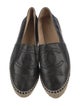 Chanel Interlocking CC Logo Leather Espadrilles