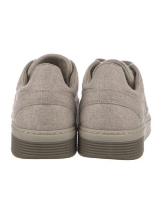 Chanel Interlocking CC Logo Wool Sneakers