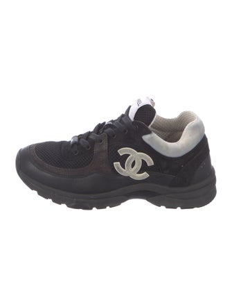 Chanel Interlocking CC Logo Calfskin Sneakers