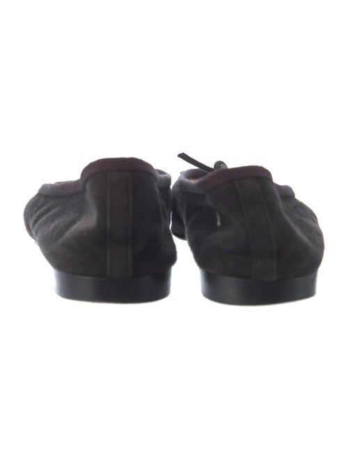 Chanel Interlocking CC Logo Suede Flats