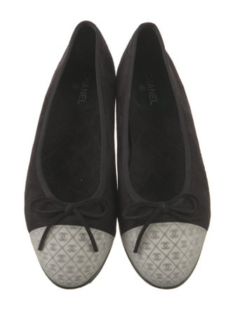 Chanel 2017 Interlocking CC Logo Ballet Flats