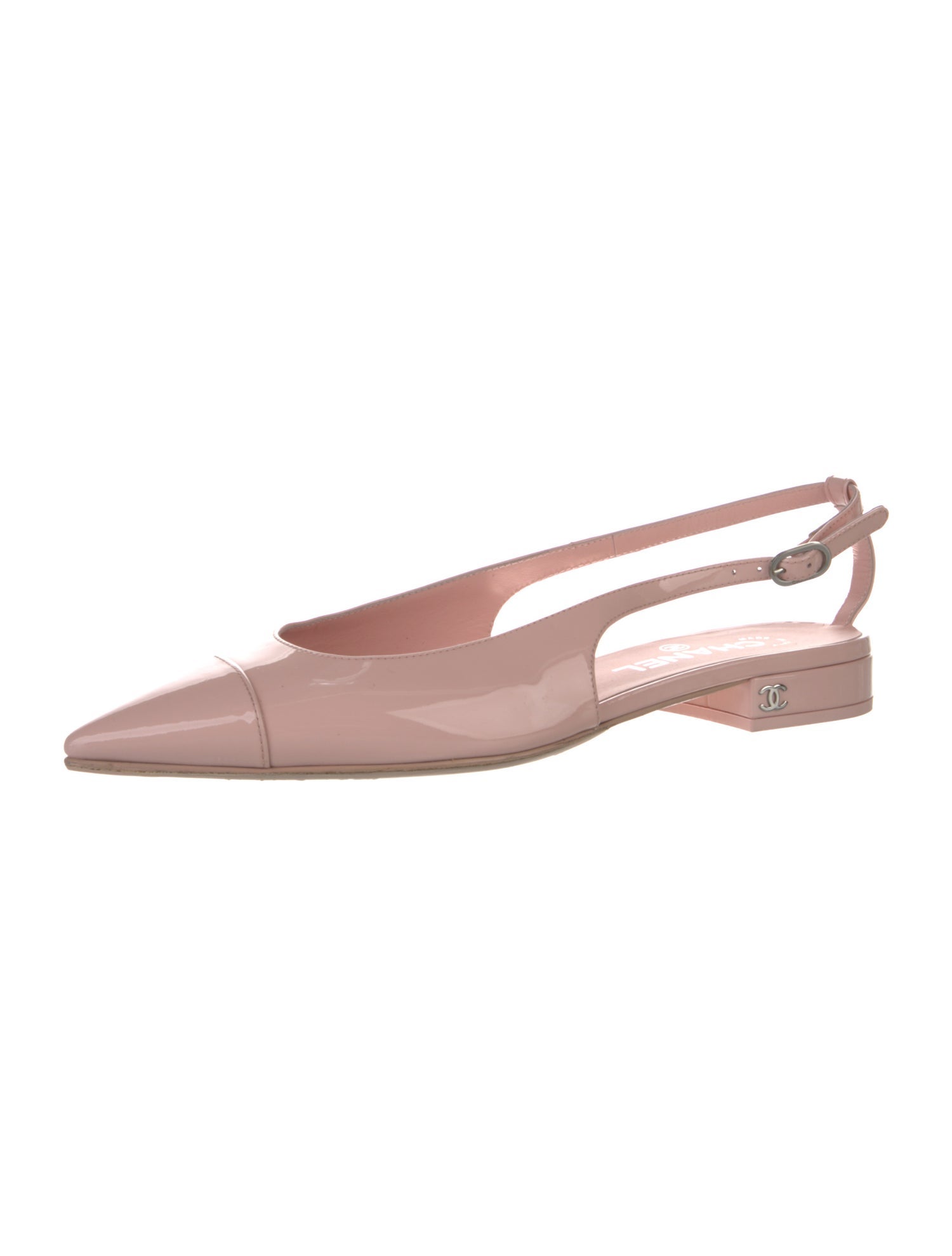 Chanel 2025 Interlocking CC Logo Slingback Flats