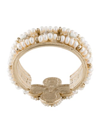 Chanel Pearl, Gripoix & Stone Paris-Rome Cuff