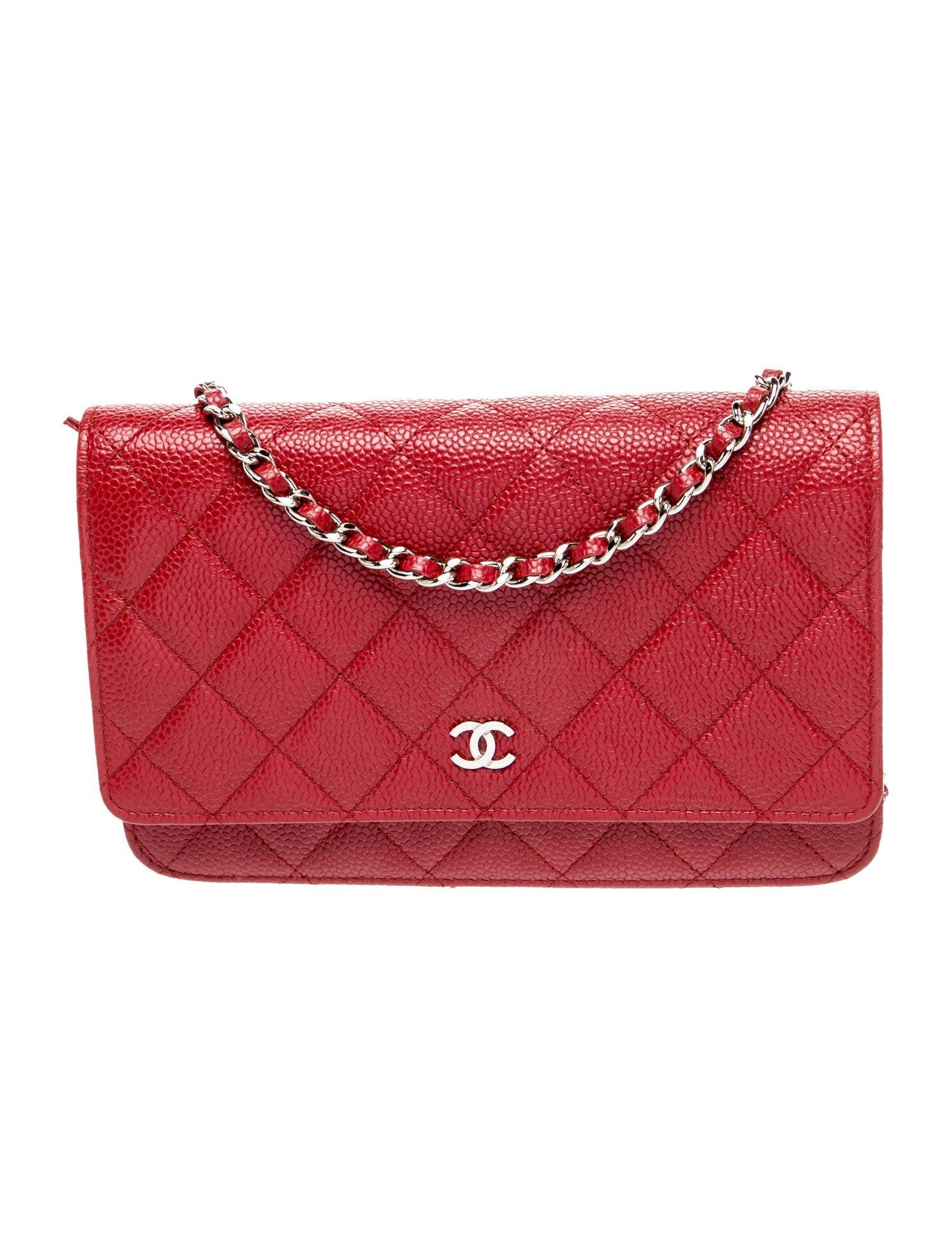 Chanel Classic Caviar Wallet On Chain
