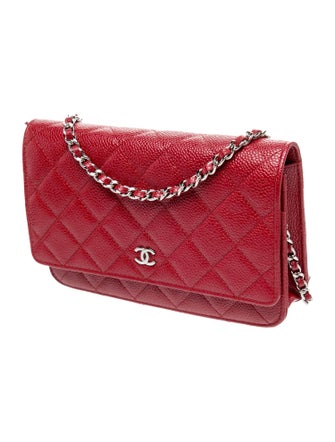 Chanel Classic Caviar Wallet On Chain