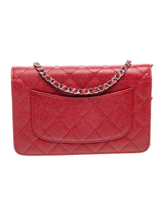 Chanel Classic Caviar Wallet On Chain