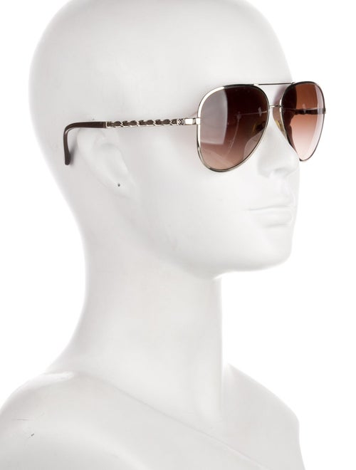Chanel Interlocking CC Logo Aviator Sunglasses