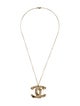 Chanel Faux Pearl & Strass CC Acorns & Flowers Pendant Necklace