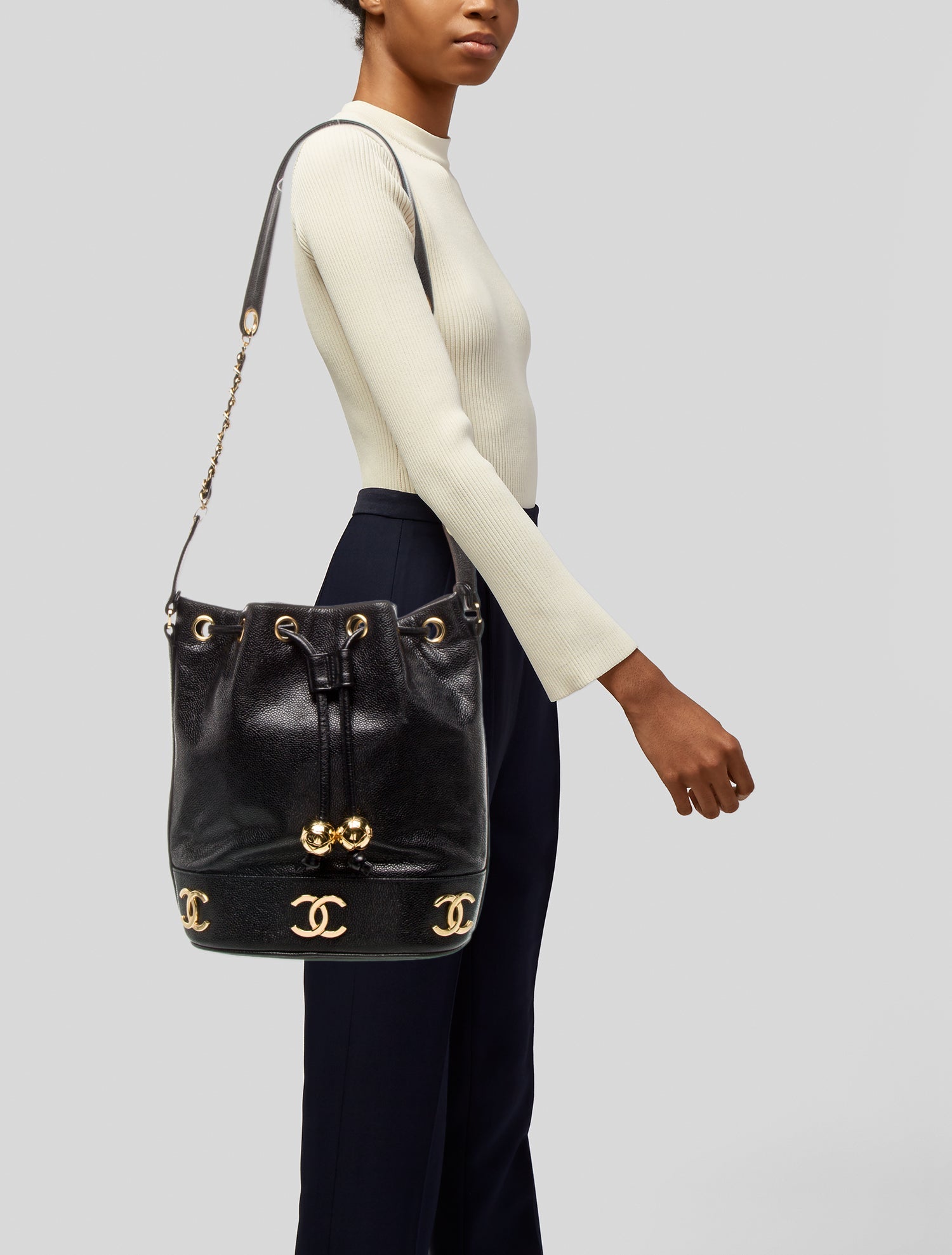 Chanel Triple CC Bucket Bag